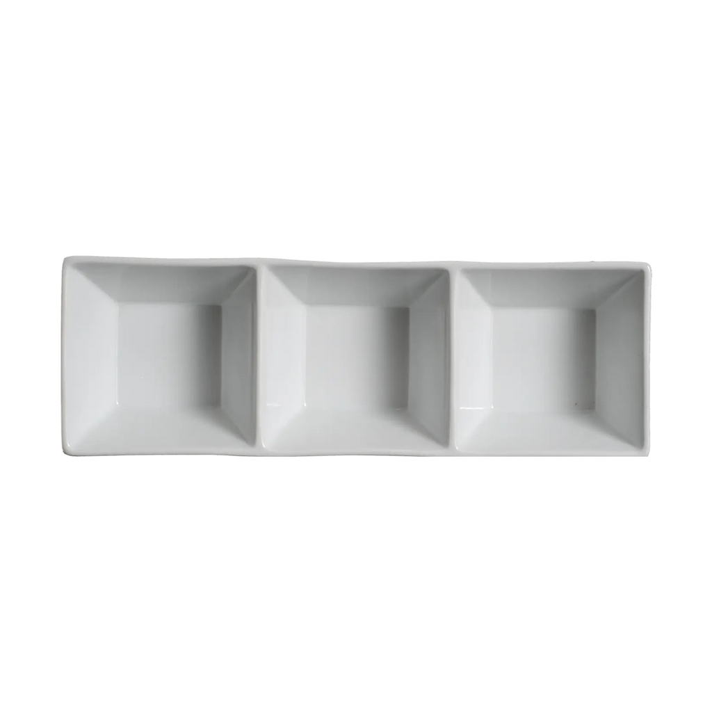 DS-56E34E9C69 - 11.5 x 3.75'' Appet. Dish 3 Section