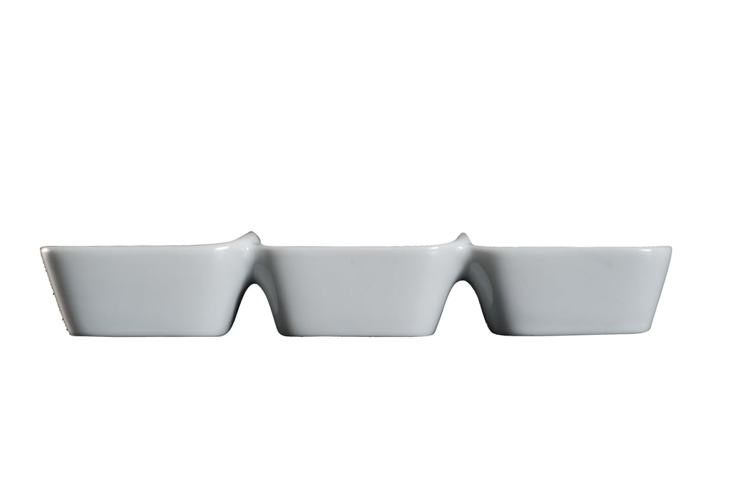 DS-FD82C86B5F - 9 x 3'' Appetizer 3 Section Dish