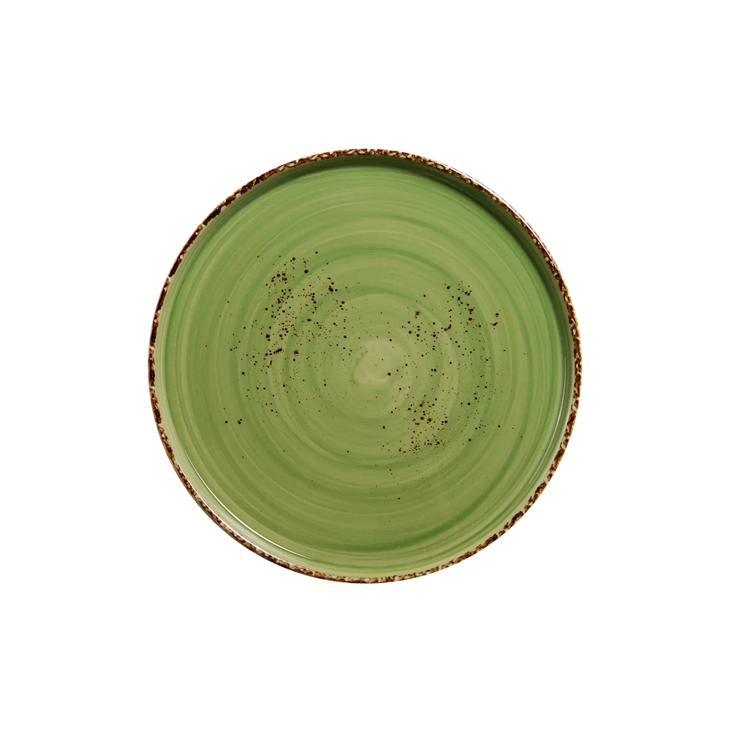 DS-FE2F5637F7 – 9’’ Round Stackable Plate Splash Verde