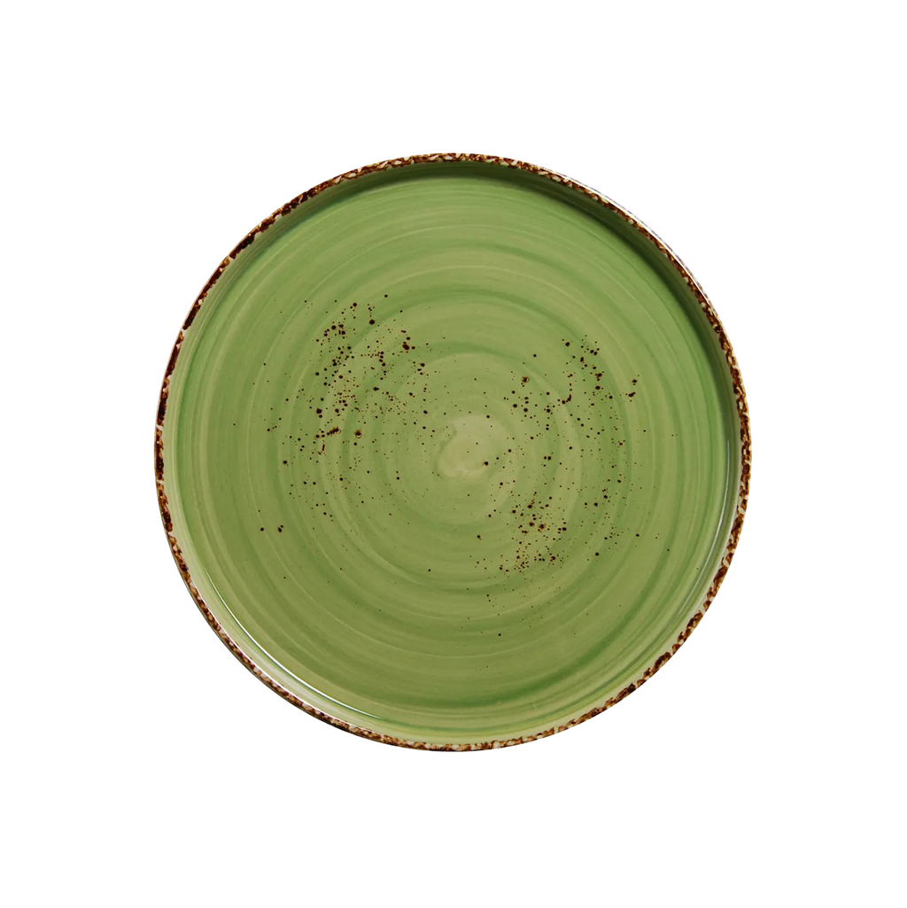DS-6AD7474F37 – 10’’ Round Stackable Plate Splash Verde