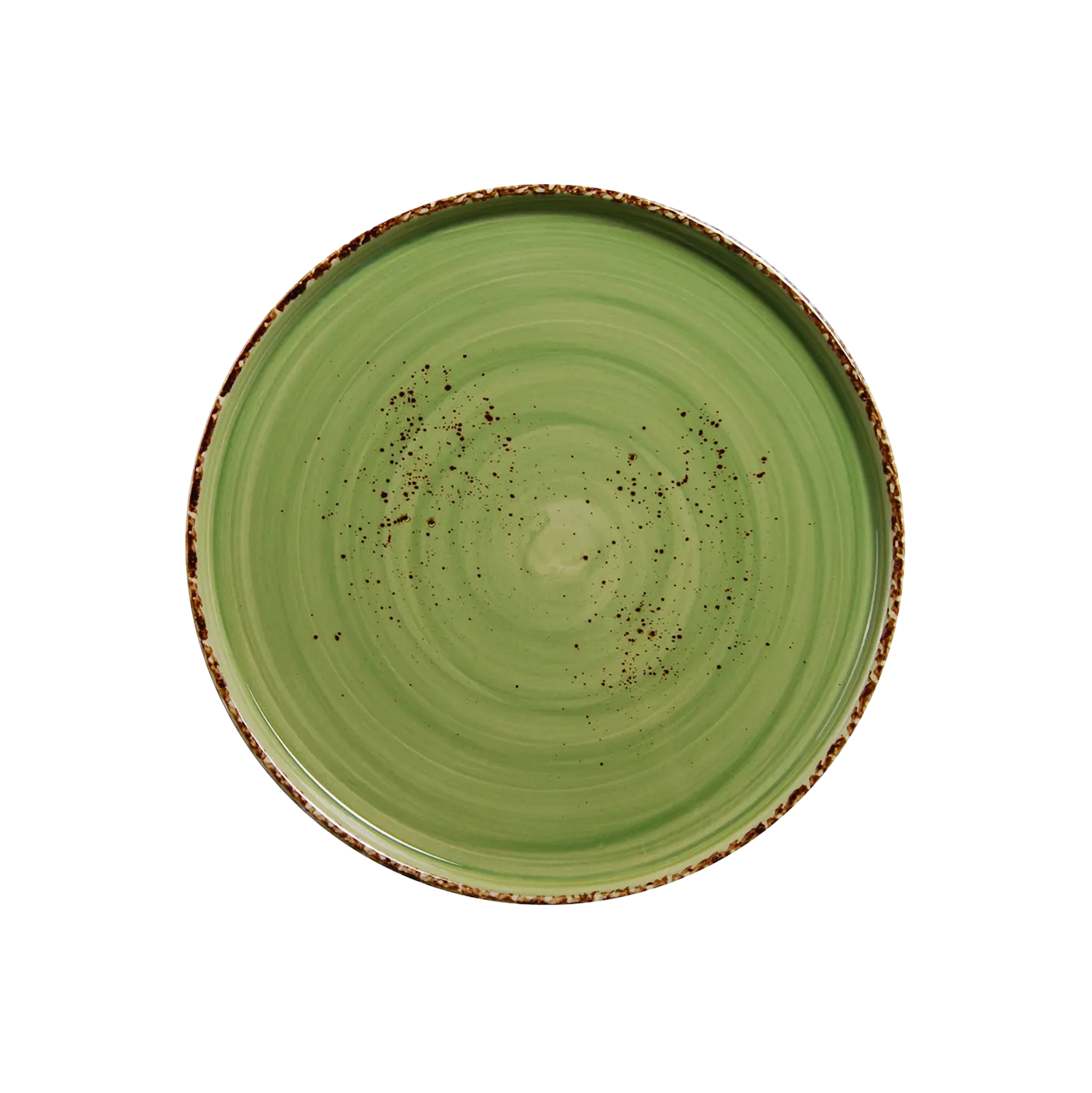 DS-6AD7474F37 – 10’’ Round Stackable Plate Splash Verde