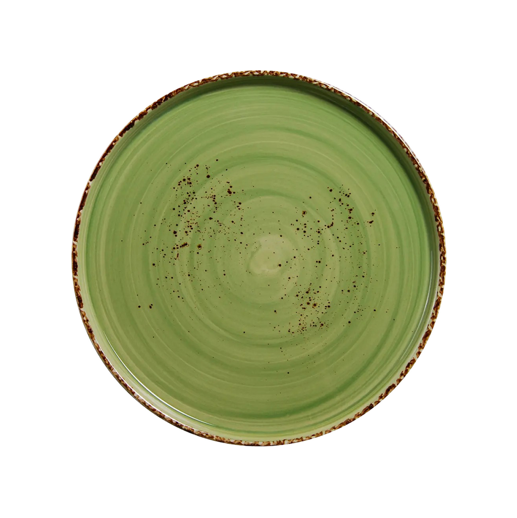 DS-B83D42D9AE – 11’’ Round Stackable Plate Splash Verde