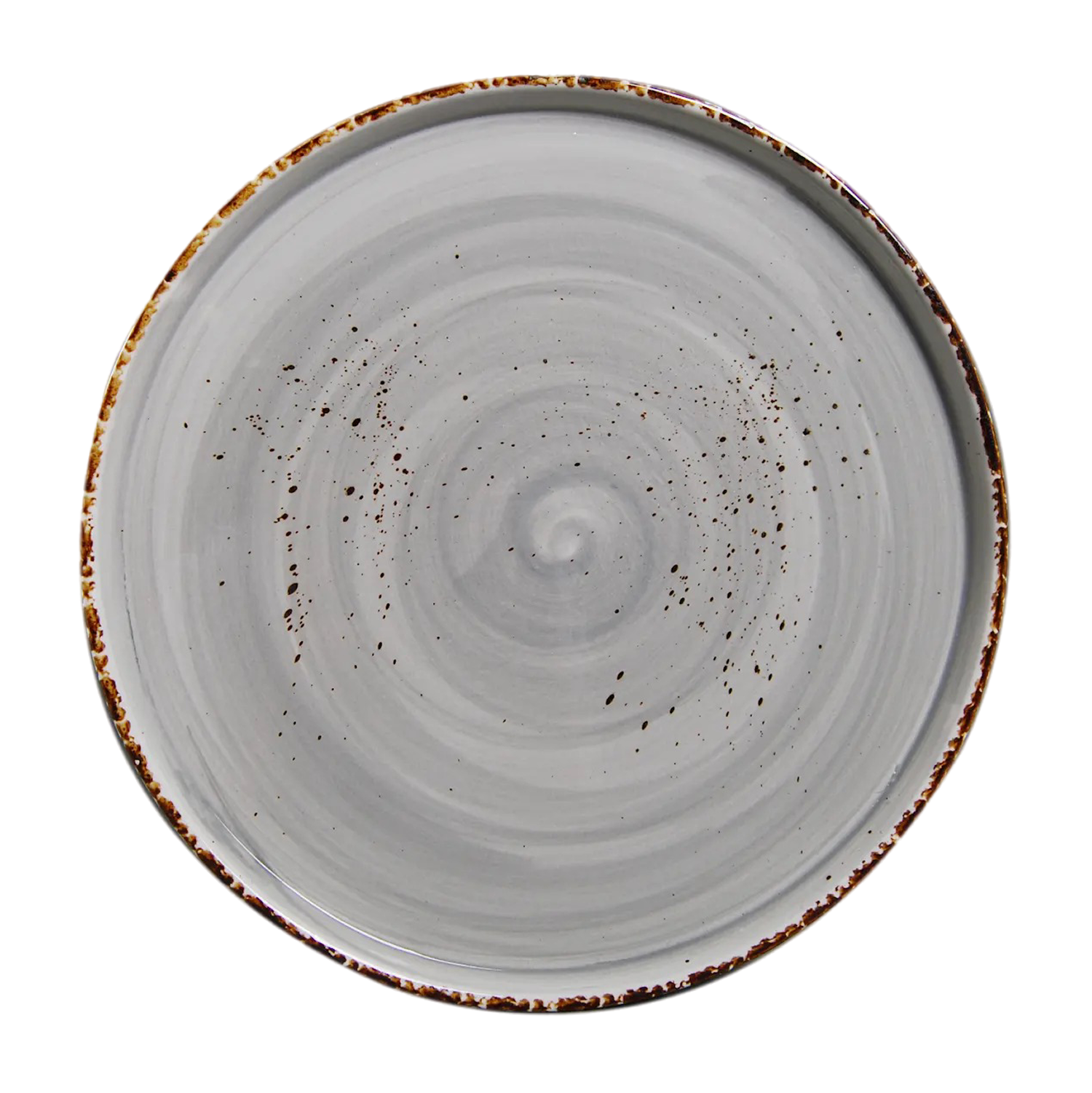 DS-C387F2733F – 13’’ Round Stackable Plate Splash Sky Grigio