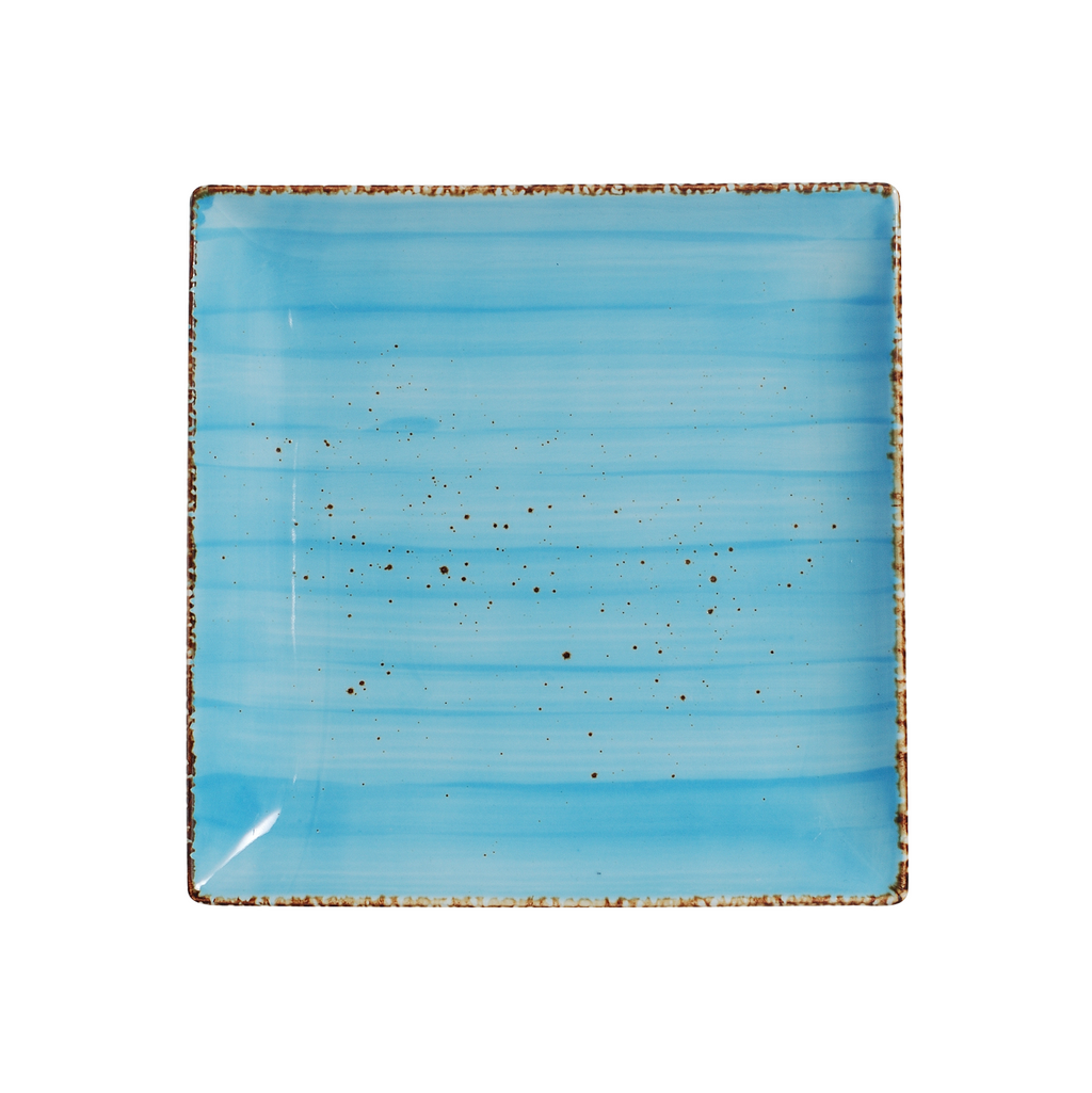 DS-3F19592747 – 10’’ Square Plate Splash Sky Blue