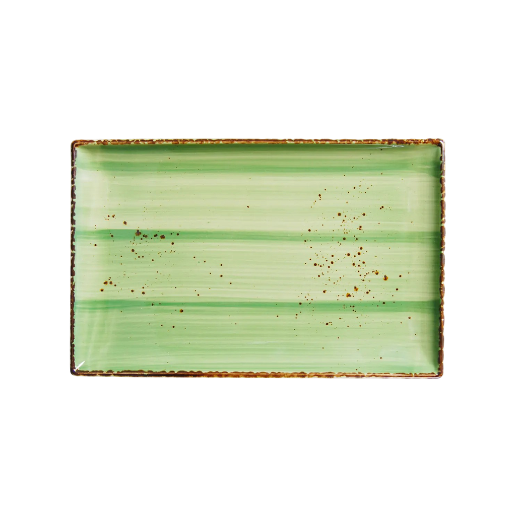 DS-0047183331 - 11 x 7’’ Rectangular Plate Splash Verde