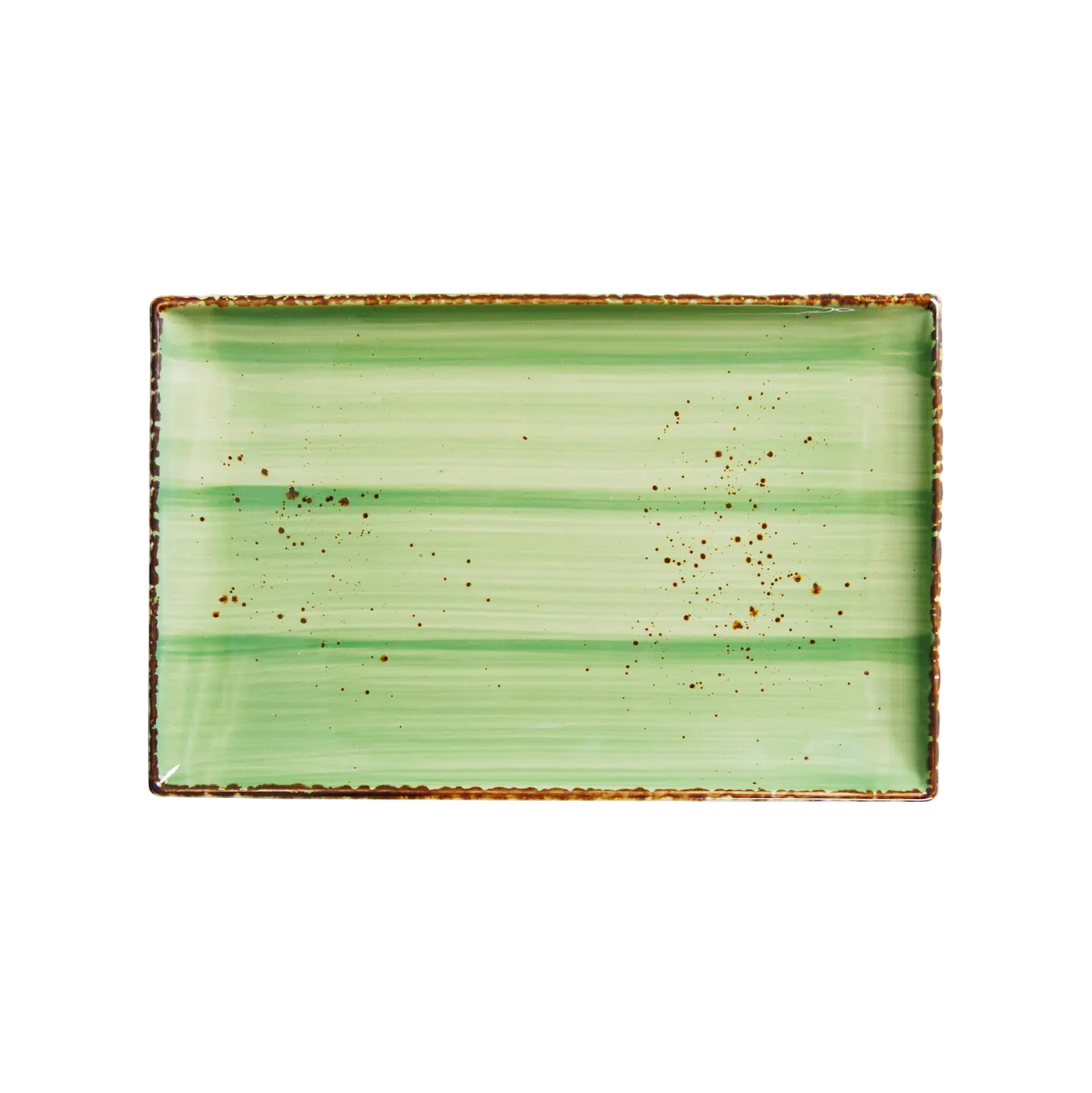 DS-0047183331 - 11 x 7’’ Rectangular Plate Splash Verde