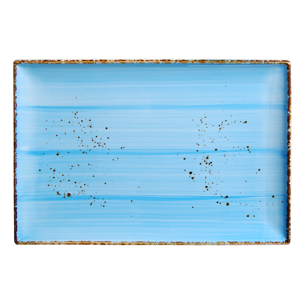 DS-39BFA9B5FB - 13 x 8.5’’ Rectangular Plate Splash Sky Blue