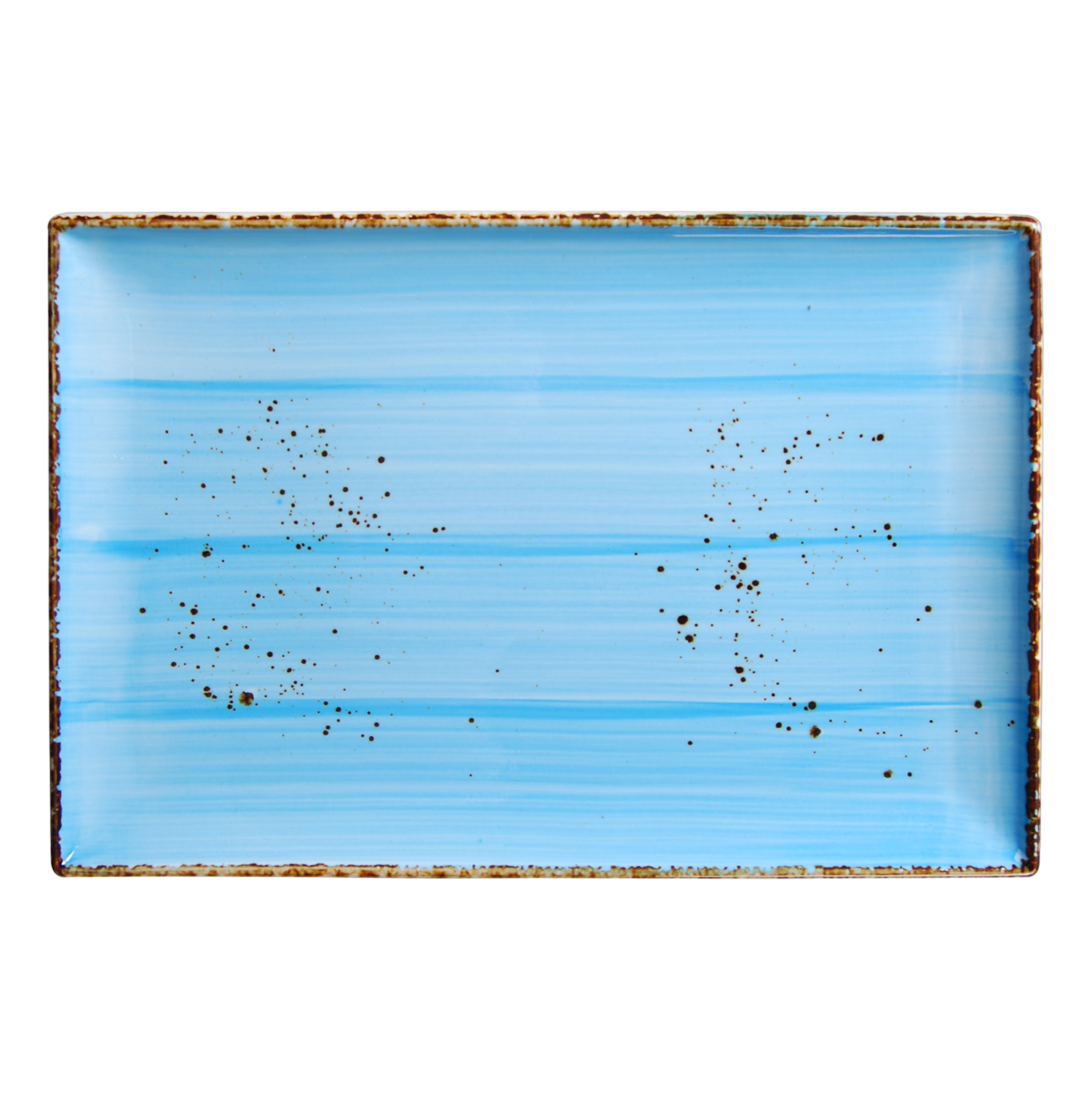 DS-39BFA9B5FB - 13 x 8.5’’ Rectangular Plate Splash Sky Blue