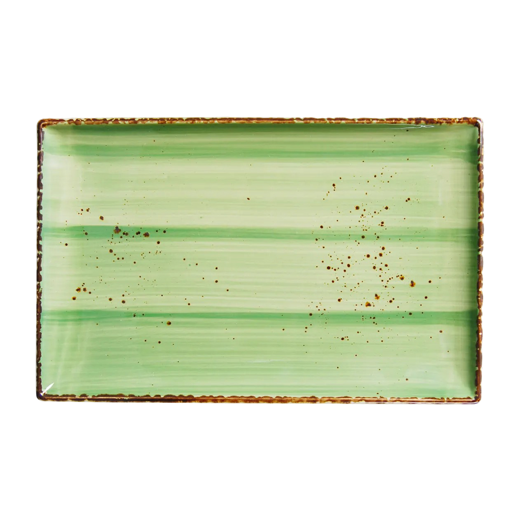 DS-364F7D4500 - 13 x 8.5’’ Rectangular Plate Splash Verde