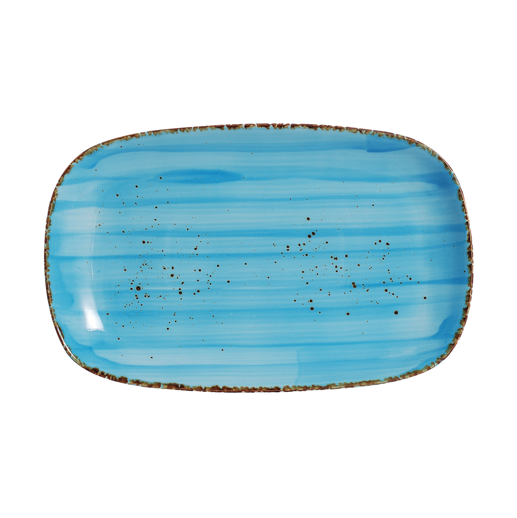 DS-5A26AA92DD - 12.5 x 8’’ Rectangular Platter Splash Sky Blue