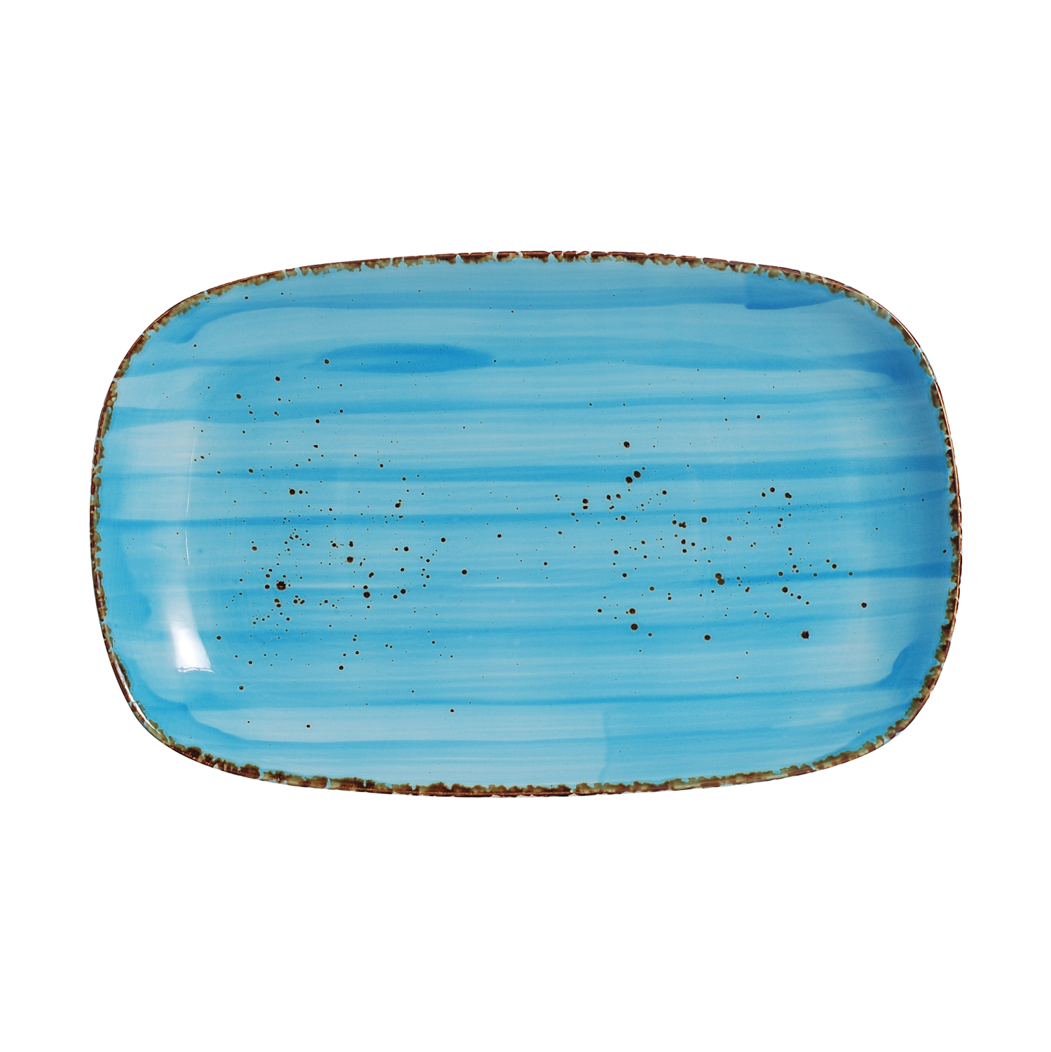 DS-5A26AA92DD - 12.5 x 8’’ Rectangular Platter Splash Sky Blue