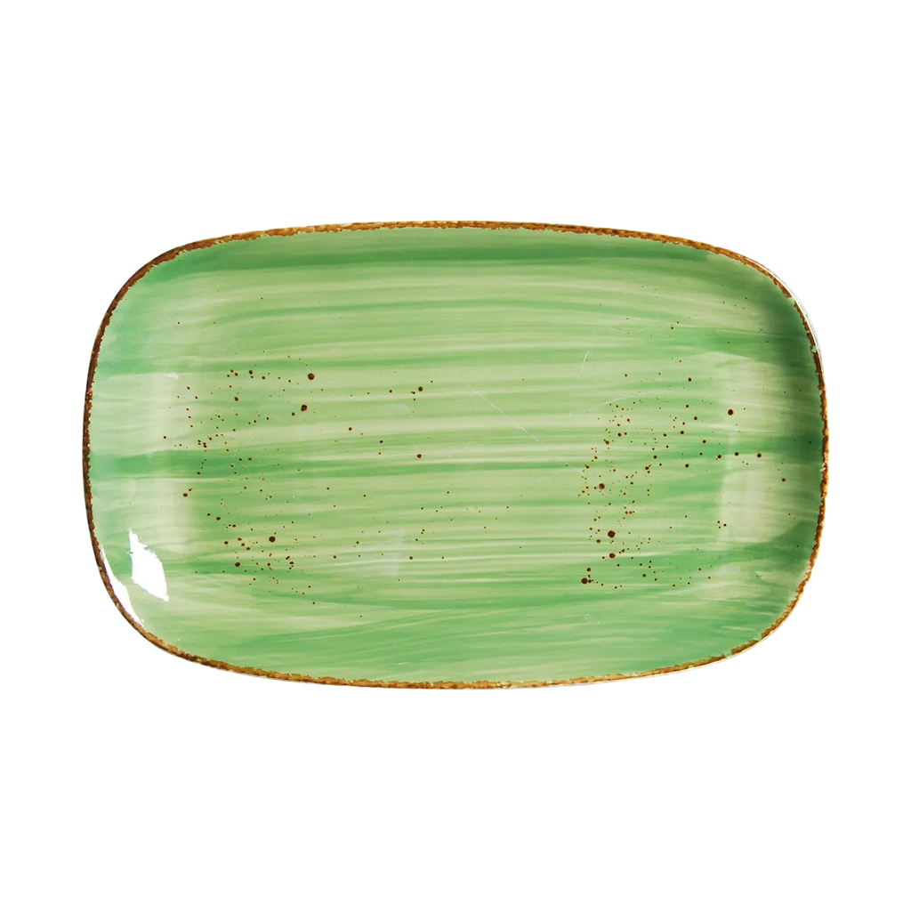 DS-9DF9F4A48B - 12.5 x 8’’ Rectangular Platter Splash Verde