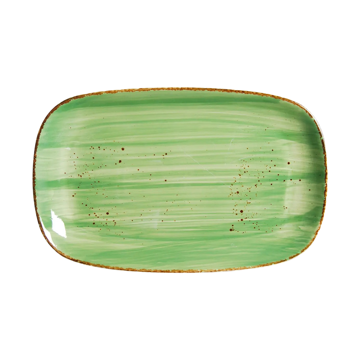 DS-9DF9F4A48B - 12.5 x 8’’ Rectangular Platter Splash Verde
