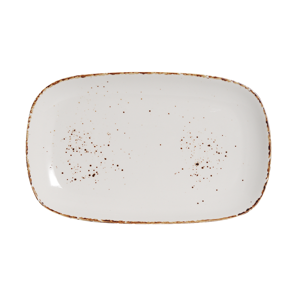 DS-0D4B78108E - 12.5 x 8’’ Rectangular Platter Splash Blanch