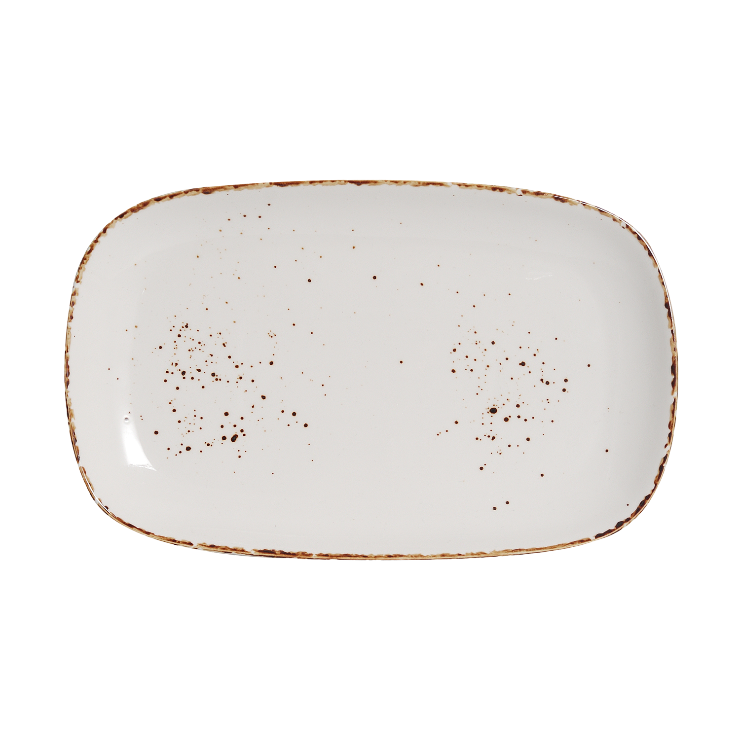 DS-0D4B78108E - 12.5 x 8’’ Rectangular Platter Splash Blanch