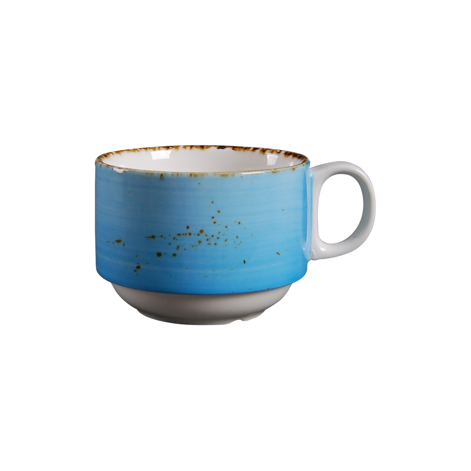 DS-05F559825A - Stackable Tea Cup Splash Sky Blue 8 Oz.