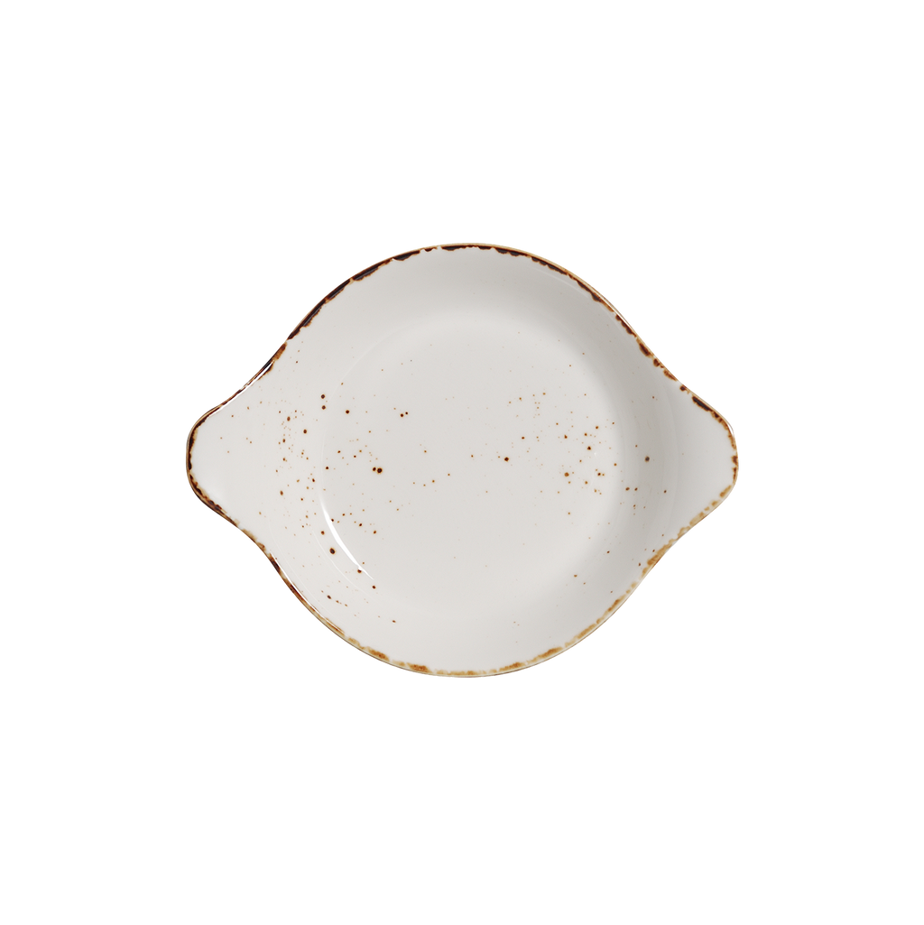 DS-39D9F7272E – 8.5'' Round Eared Dish Splash Blanch 12 Oz.