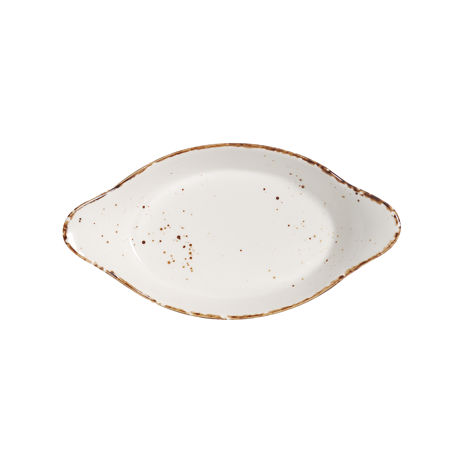 DS-806C016279 – 8.5'' Oval Eared Dish Splash Blanch 10 Oz.