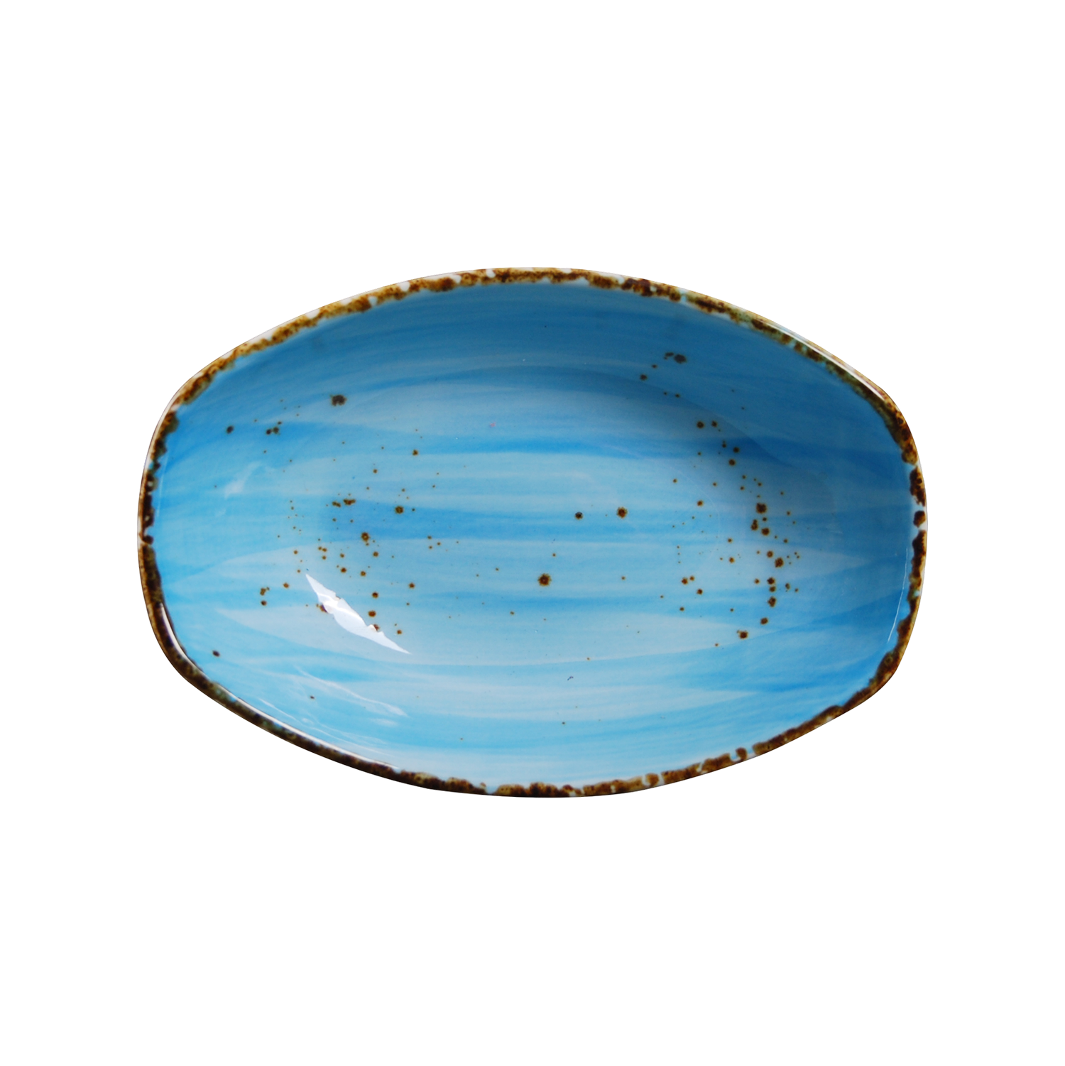 DS-02C233EBE3 - 7 x 4.5’’ Rectangular Bowl 10 Oz. Splash Sky Blue