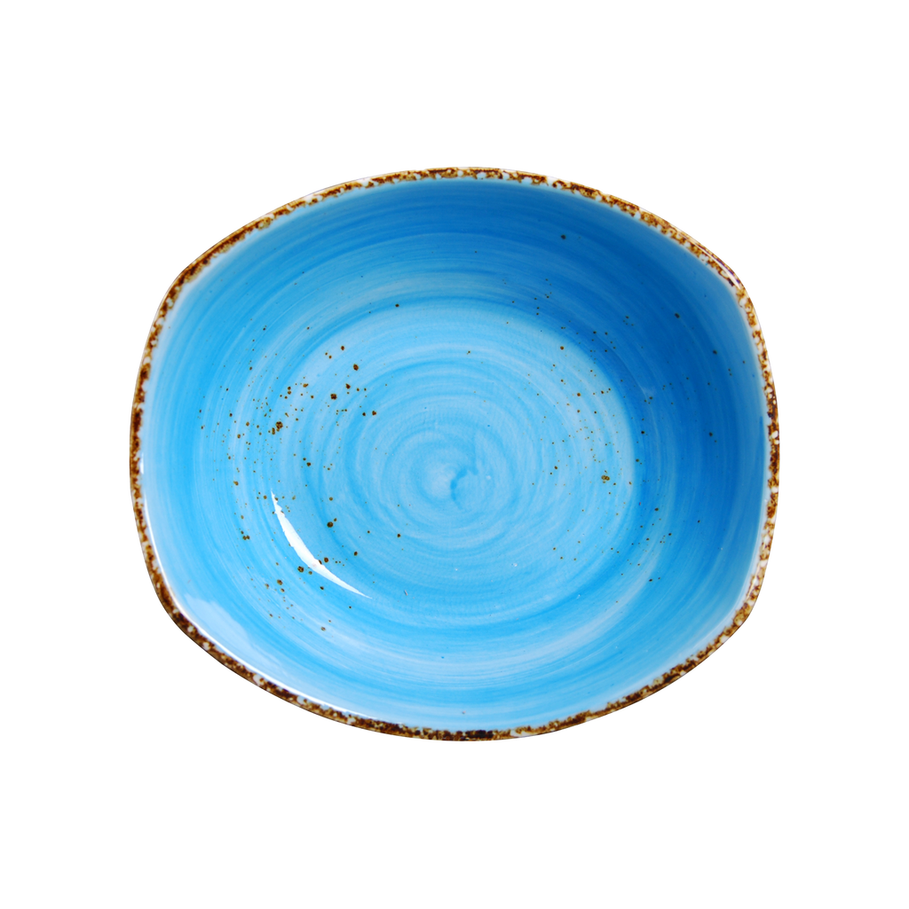 DS-A60EDAEB3B - 9 x 7.75’’ Rectangular Deep Bowl 34 Oz. Splash Sky Blue