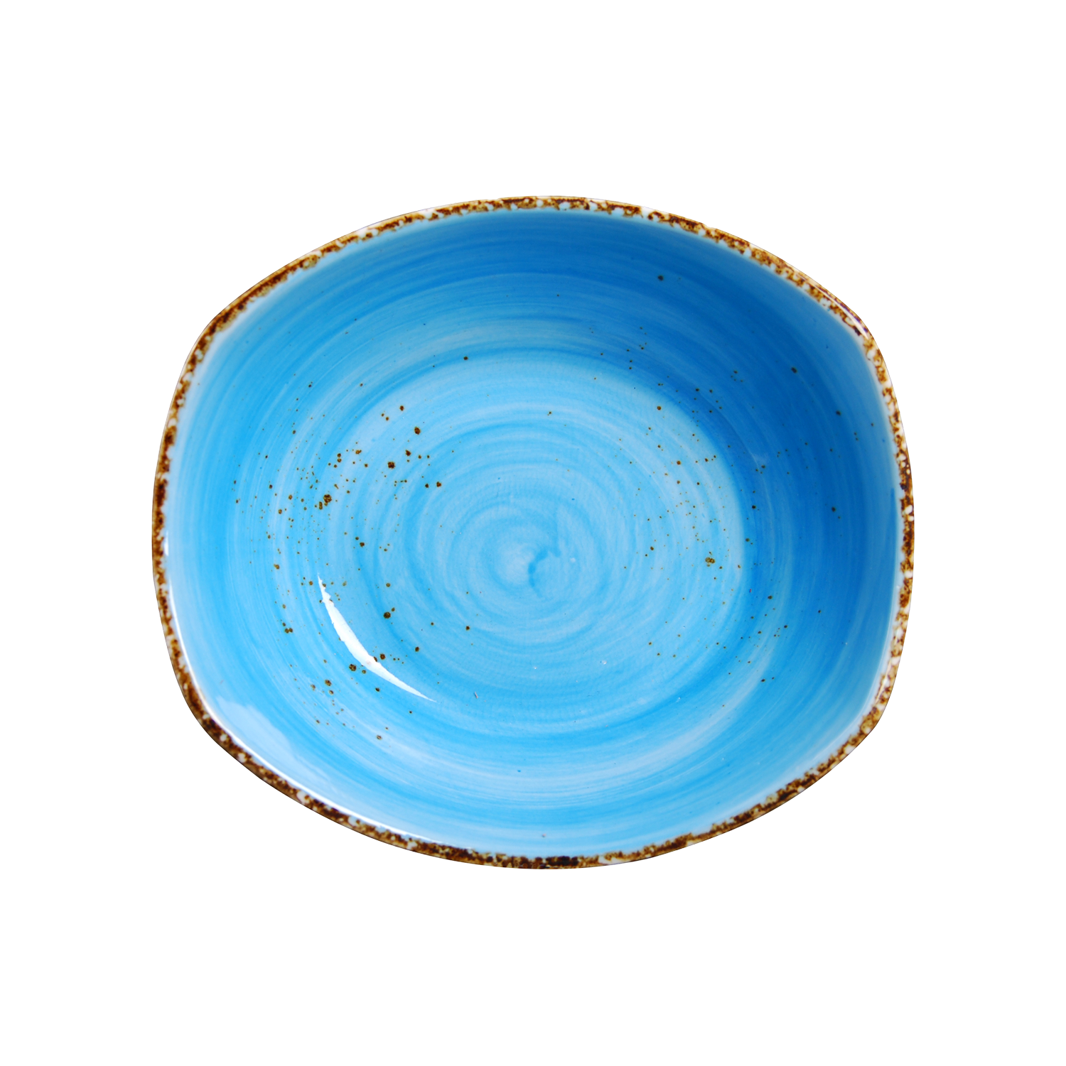 DS-A60EDAEB3B - 9 x 7.75’’ Rectangular Deep Bowl 34 Oz. Splash Sky Blue