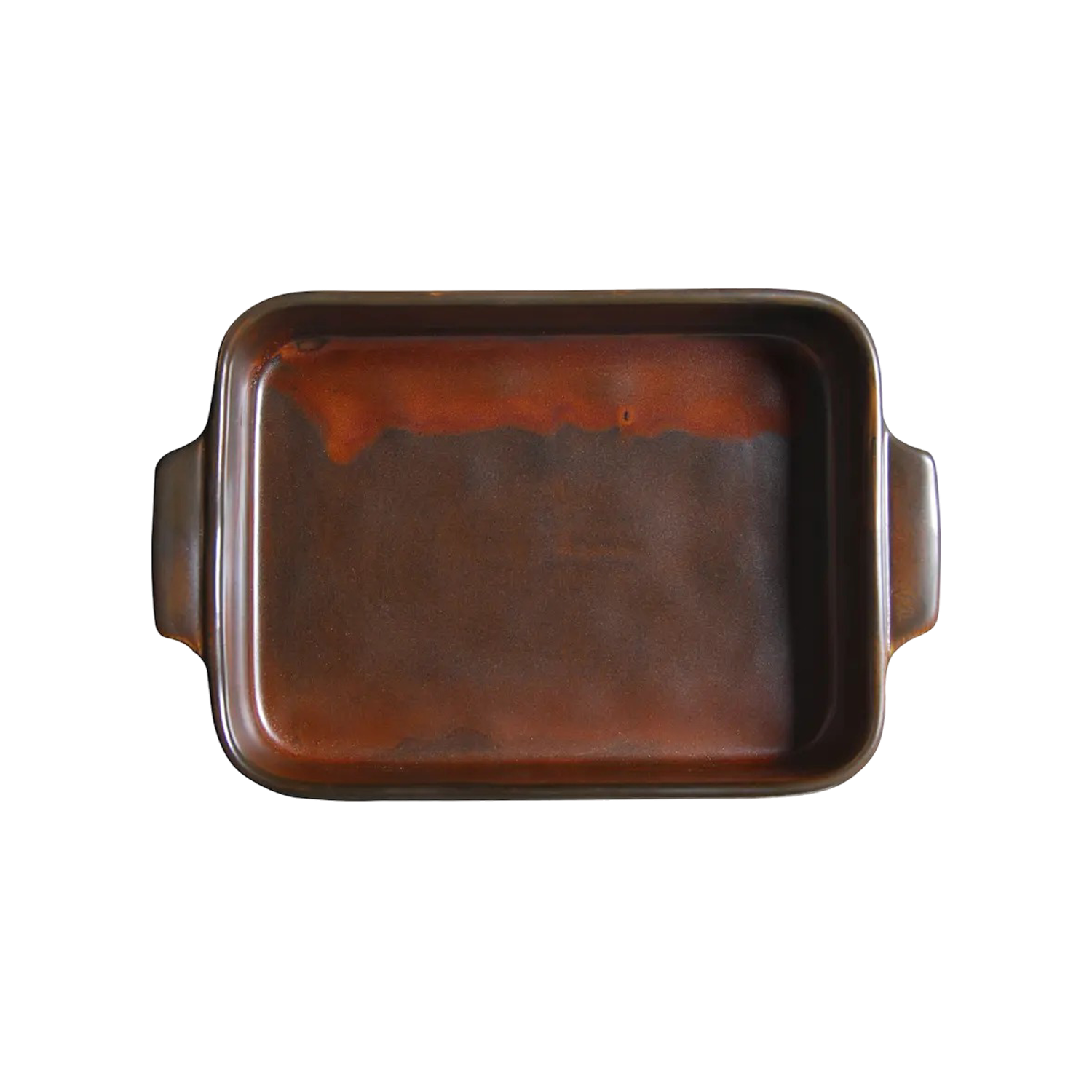 DS-FB1C46F3C5 - 10 x 6.5'' Rect. Baking Dish W/Handle Lava 36 Oz.