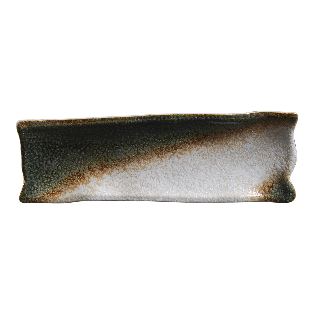DS-E42B3EF96E - 13 x 4.25’’ Rectangular Plate Seaweed Marine