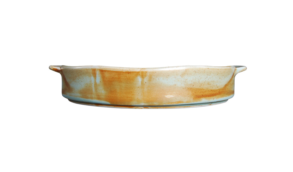 DS-6FD0C496AD – 9'' Rd. Baking Dish W/Handle Fire Earth 25 Oz.