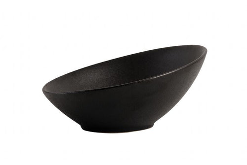 BK-0112 – 8.5’’ Slanted Bowl Black Chinaware