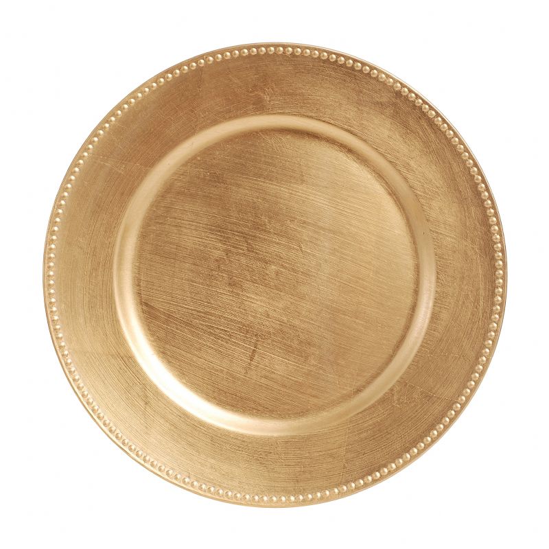 DS-4F0A049C7E – 13’’ Gold Beaded Charger