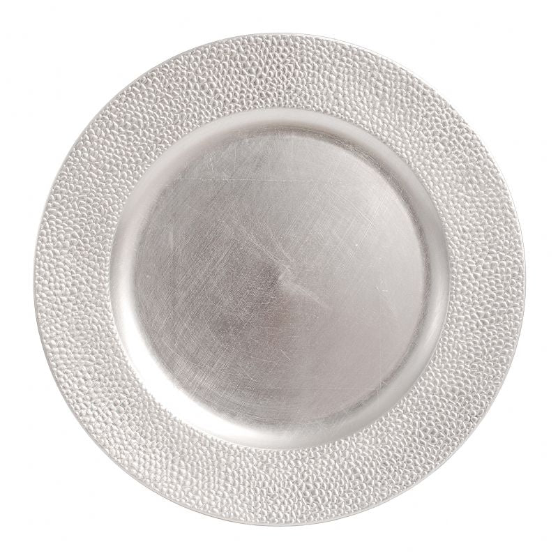 DS-2A011FF289 – 13’’ Silver Mosaic Charger
