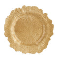 DS-A533FC2F8E – 13’’ Gold Blossom Charger