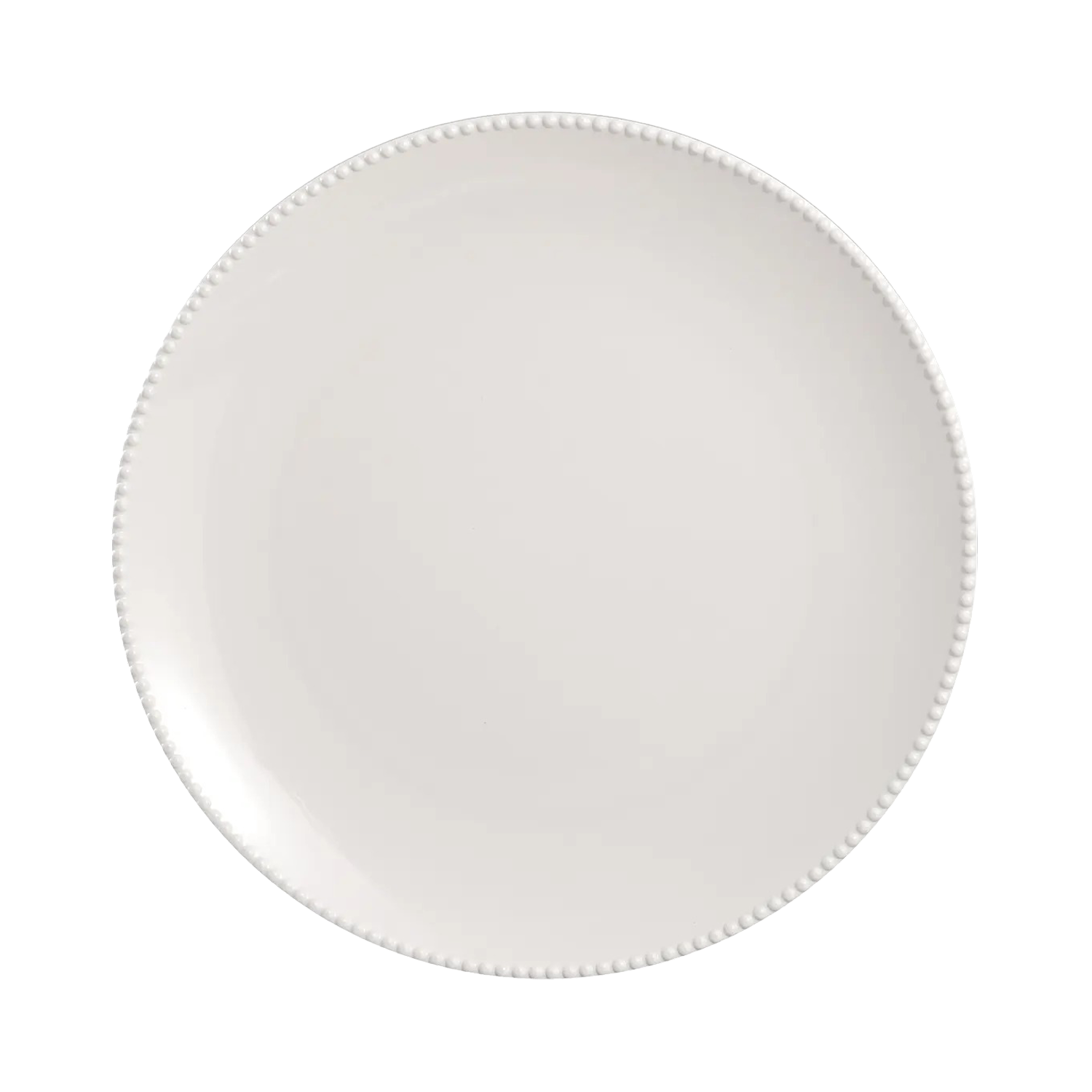 DS-1476530DD5 - 20x10'' Rectangular Melamine Beaded Platter, White Finish