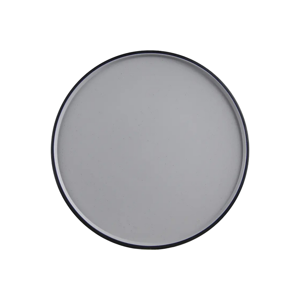 DS-ED9C34BA5B – 10’’ Stackable Plate Gray-Black