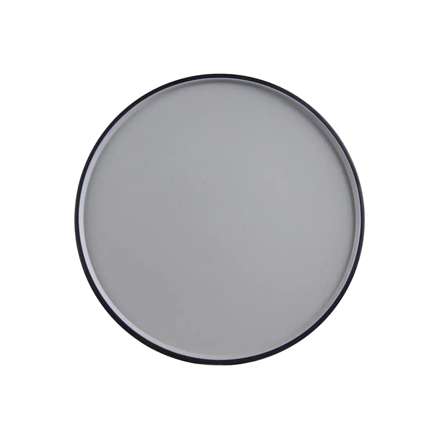 DS-ED9C34BA5B – 10’’ Stackable Plate Gray-Black