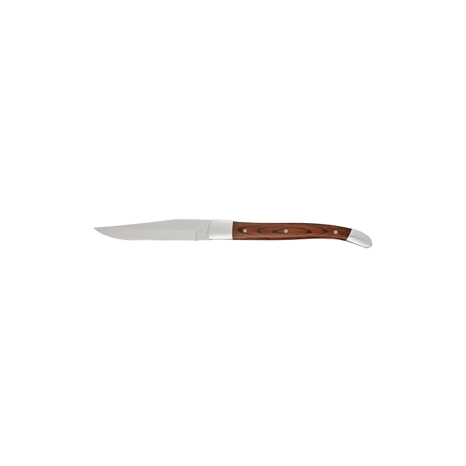 DS-85EC9CB6A7 - Steak Knife Half Serrated Dark Red Handle
