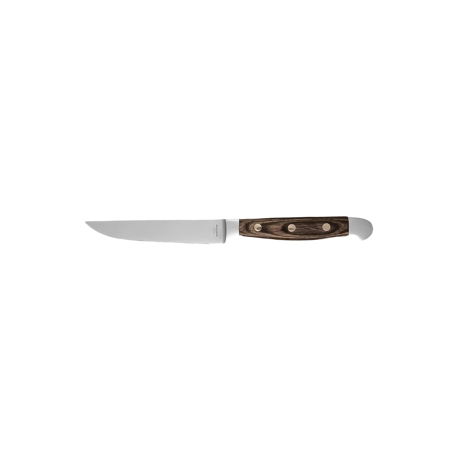 DS-774A7F1725 - Steak Knife Half Serrated Silver Gray Handle