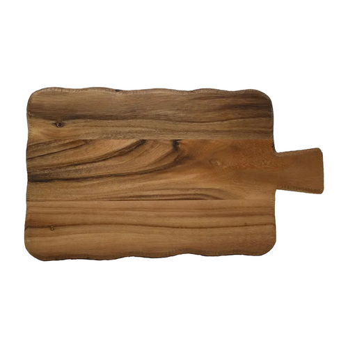 DS-21363028BE - Display, Pedastel board, 24’’ x 13-1/2’’, rectangular, with handle, acacia wood